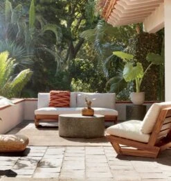 Terrazzo Black Outdoor Coffee Table -Home Series Shop SunsetTeakOutdoorCollectionMR20