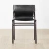 Surf Sling Black Leather Dining Chair Set Of 4