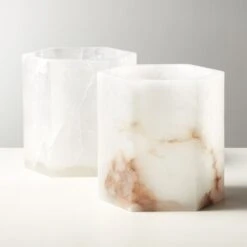 Talia Alabaster Hurricane Candle Holder -Home Series Shop TaliaAlabasterHurricaneAV2SHF21