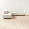 Terrain 5-Piece L-Shaped Ivory Boucle Sectional Sofa With Right Arm -Home Series Shop TerrainIvyBc5pcRASctSofaSHS22