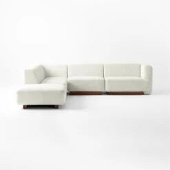 Terrain 5-Piece L-Shaped Ivory Boucle Sectional Sofa With Right Arm -Home Series Shop TerrainIvyBc5pcRASctSofaSOSSS22