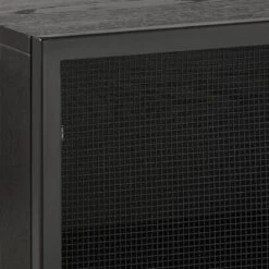 Trace Black Wire Bookcase -Home Series Shop TraceBlkMshDrMediaCrdnzAVF20