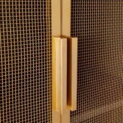 Trace Brass Wire Bookcase -Home Series Shop TraceBrassMshDoorBookcaseAVF19