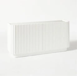 Truffle High-Gloss White Credenza -Home Series Shop TruffleWhiteCredenza3QF20