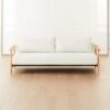 Una Ivory Boucle Sleeper Sofa