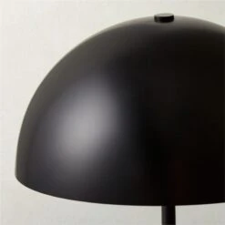Venus Black Metal Dome Table Lamp With Marble Base -Home Series Shop VenusDmBlkMrblTableLampAV2SHS23