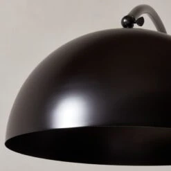 Venus Black Arc Floor Lamp With Marble Base -Home Series Shop VenusDomeBlackFloorLampAVSHS23