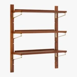 Walnut Modular Single Shelf 39.5" -Home Series Shop WalnutMod39p5SingleShelf3QF18