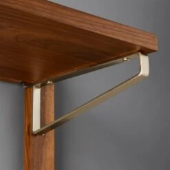 Walnut Modular Single Shelf 39.5" -Home Series Shop WalnutMod39p5TripleShelfRO2F18