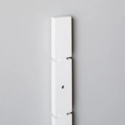 White High-Gloss Modular Wall Shelf Uprights