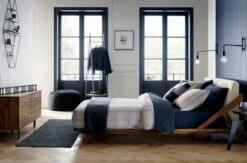 Swing Arm Black Wall Sconce -Home Series Shop drommenqueenbedFB17