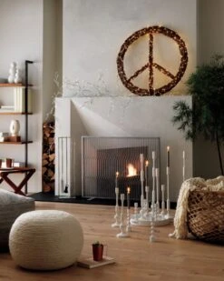 Wool Wrap Natural Pouf -Home Series Shop rooklightgreypoufOC17